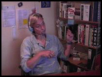 stephanie talking to her computer