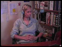 stephanie dictating to her computer